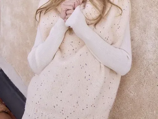 Jersey de manga sisa cuello alto