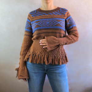 Jersey de punto con diseño geométrico