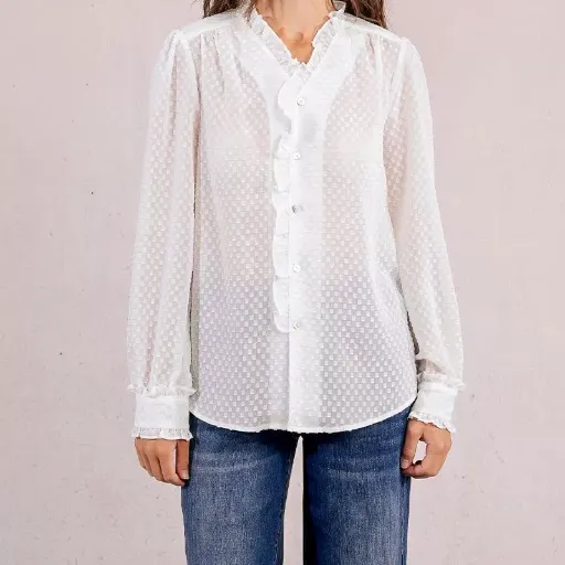 Camisa semitransparente