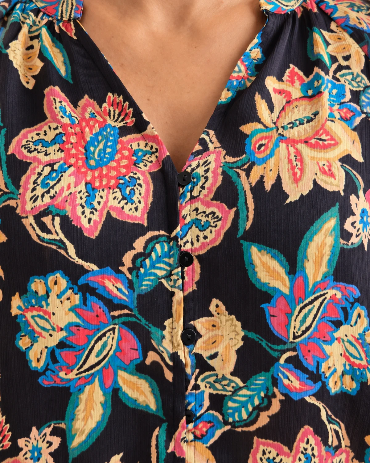 BLUSA FLUIDA FLORAL - Imagen 2