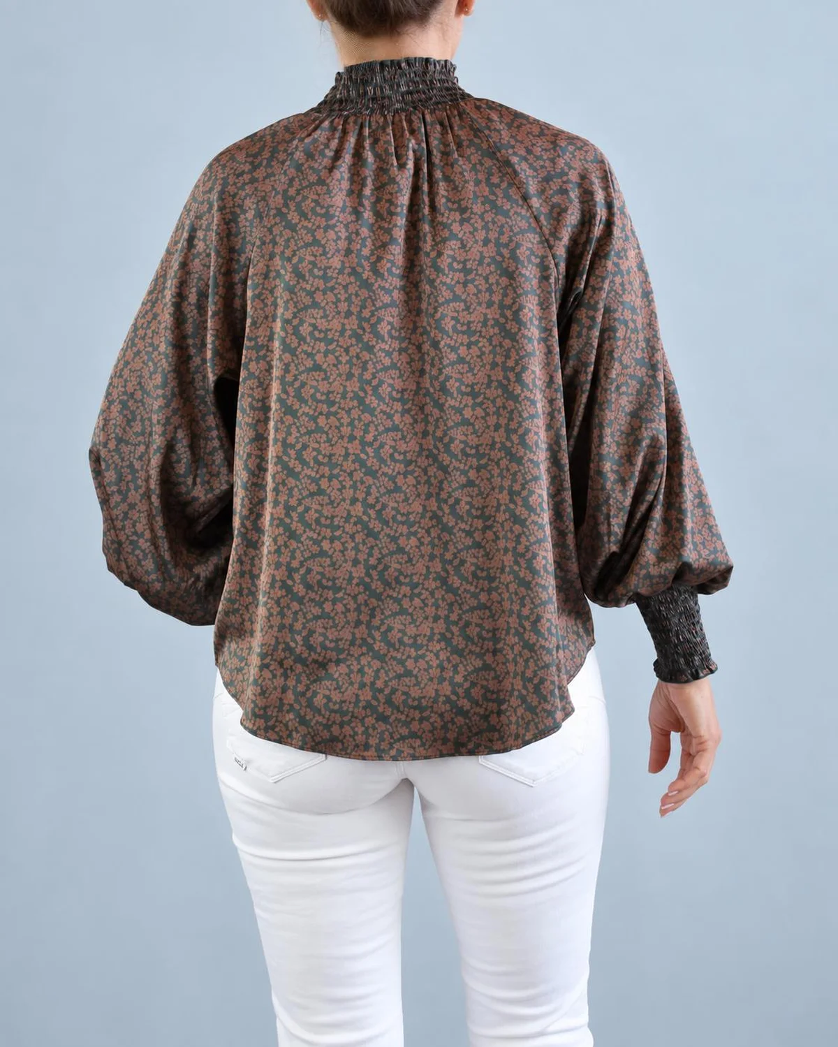 Blusa cuello fruncido - Imagen 3