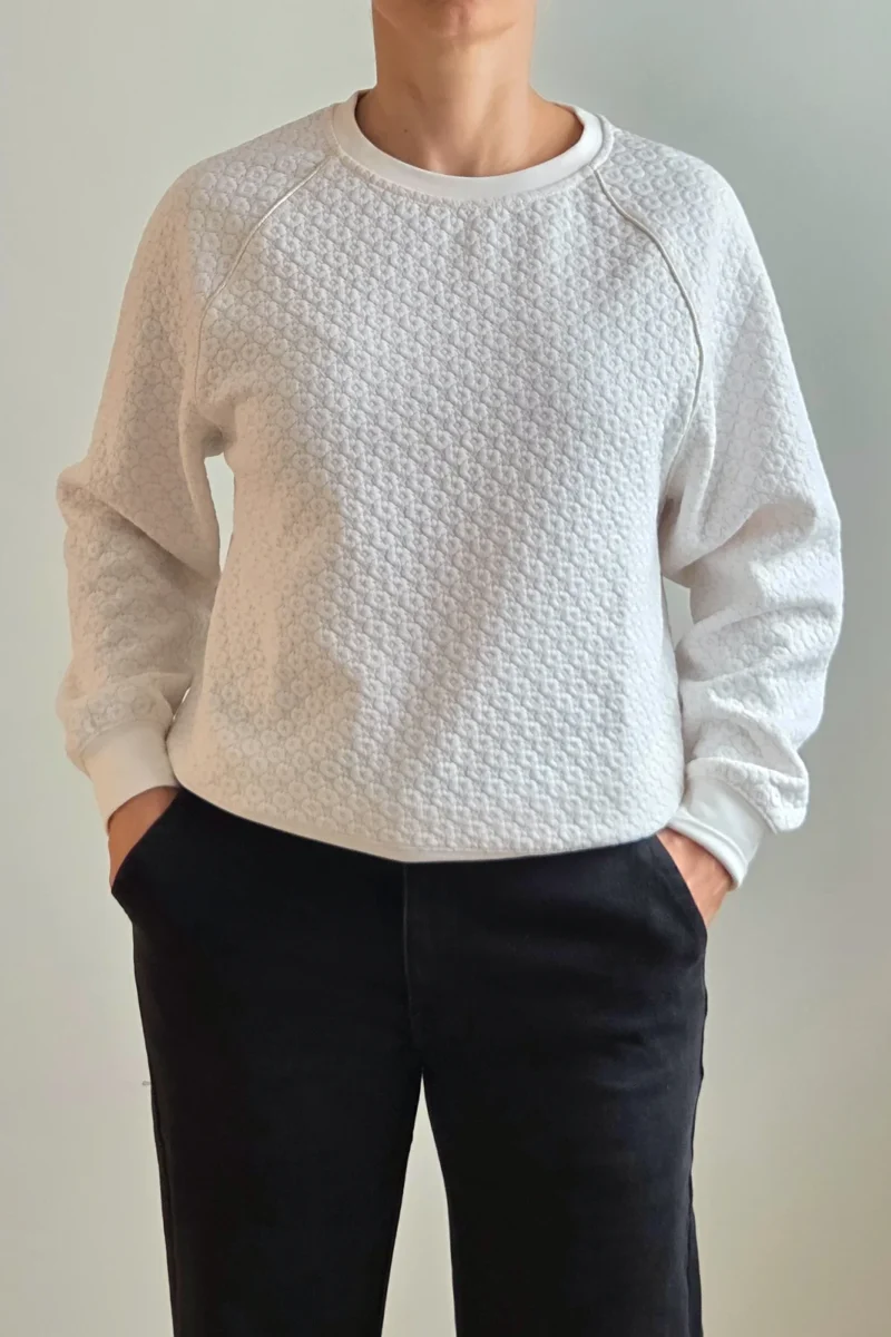 SUDADERA CON JACQUARD Y LUREX
