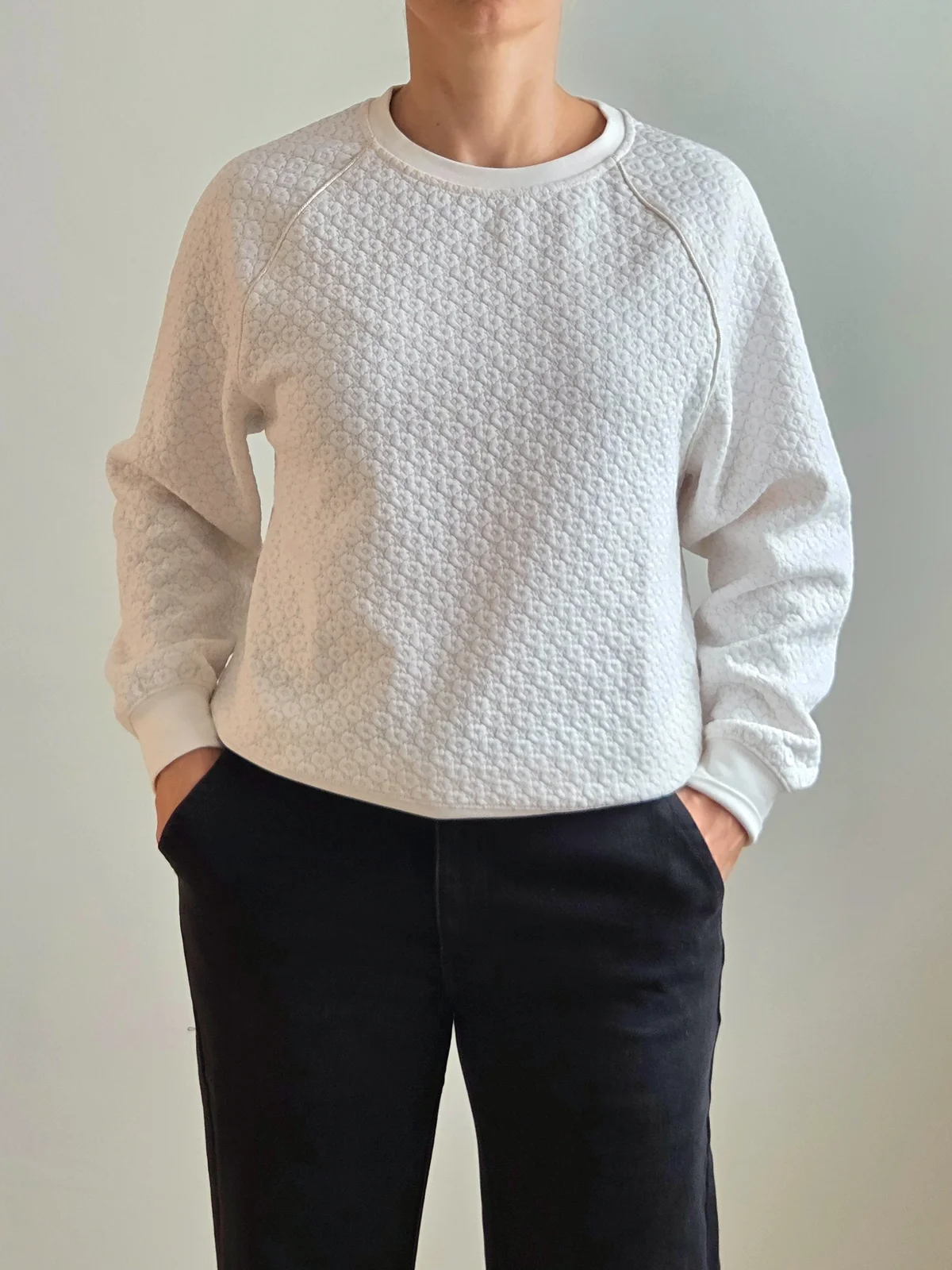 SUDADERA CON JACQUARD Y LUREX