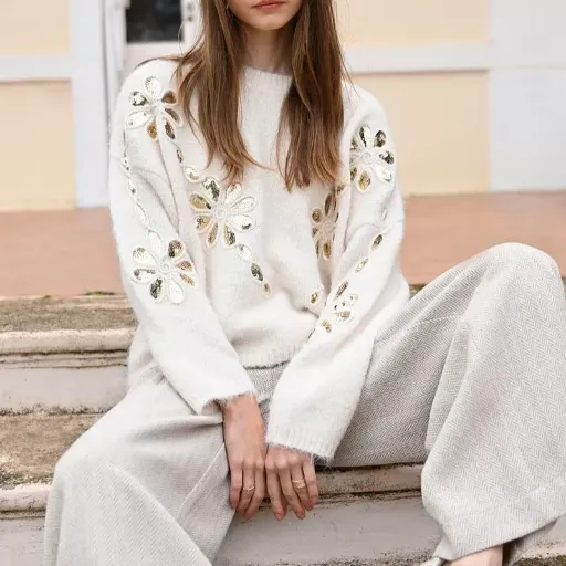 Jersey detalle flores - Imagen 4