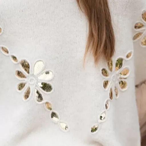 Jersey detalle flores - Imagen 3