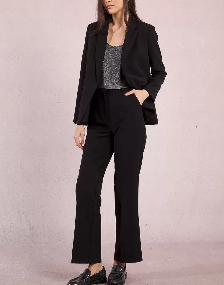 Pantalón recto tobillero