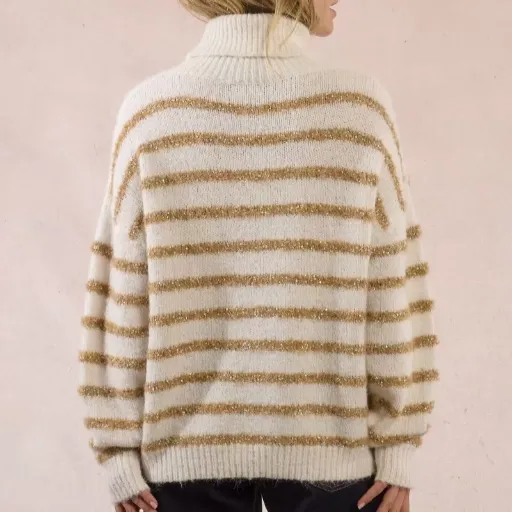 Jersey estampado de rayas - Imagen 7