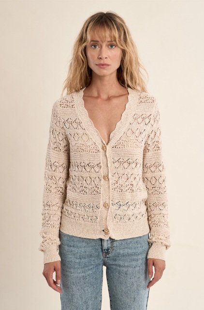 CARDIGAN CALADO MANGA LARGA III