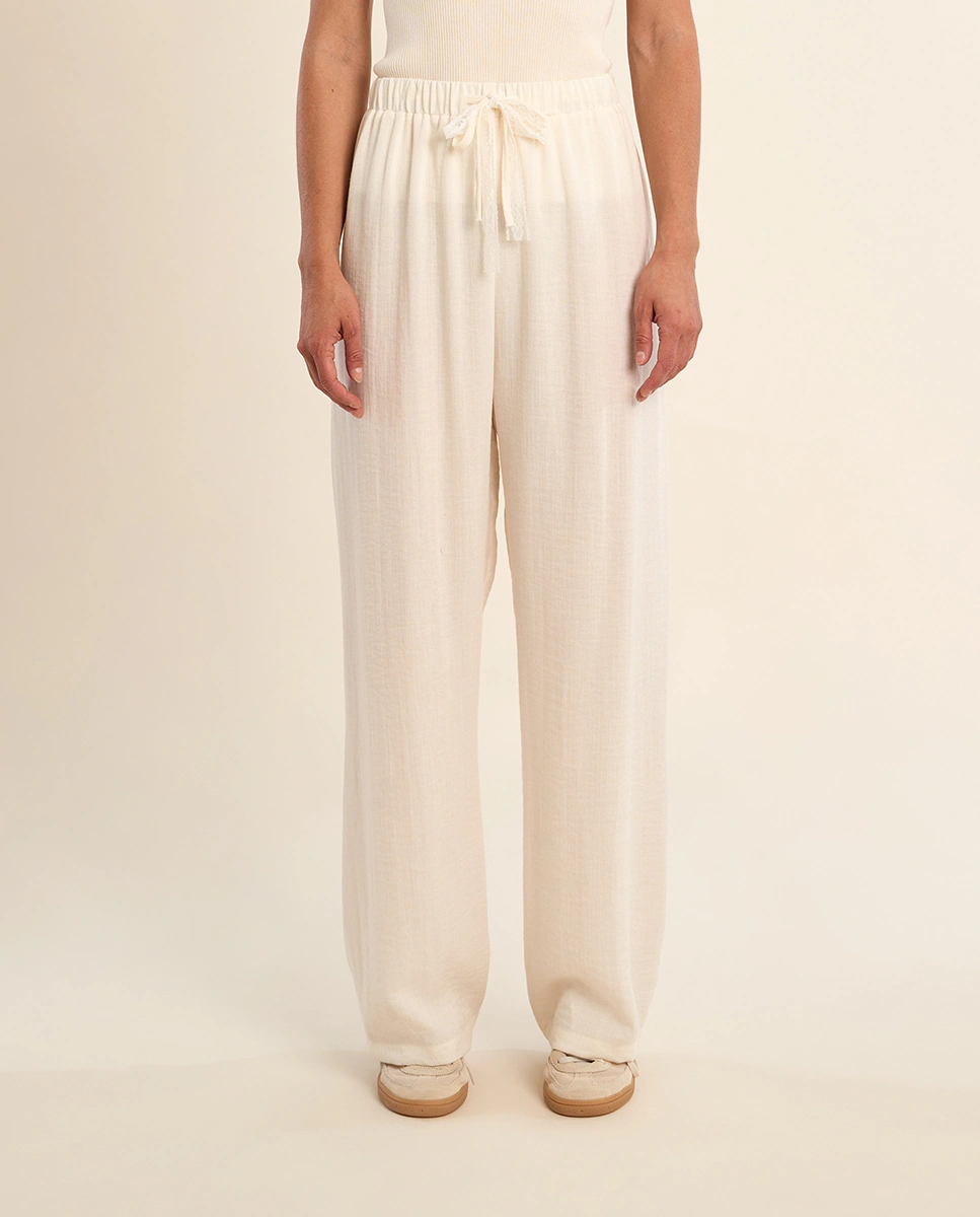 Pantalón largo con lazada - Imagen 2