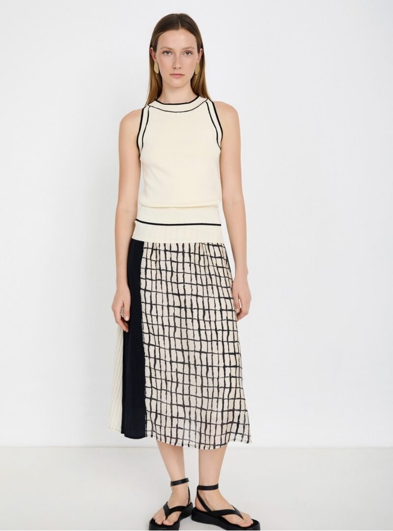 TOP PUNTO HALTER BLANCO