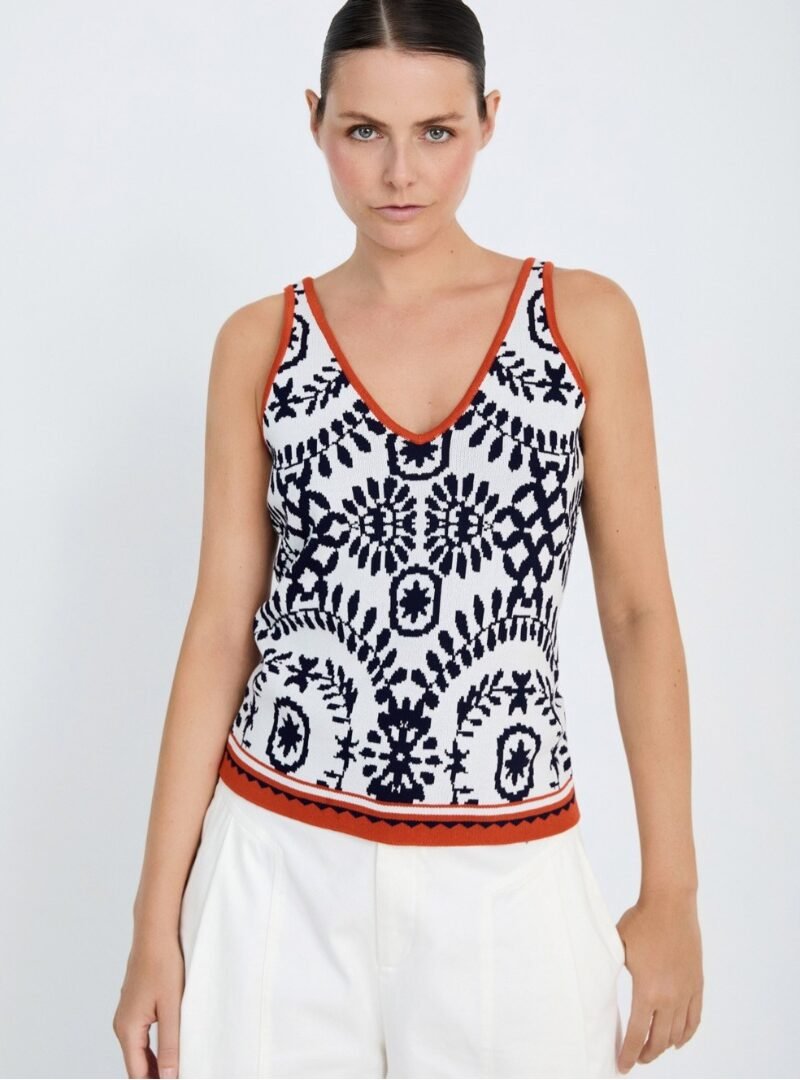TOP PUNTO JACQUARD