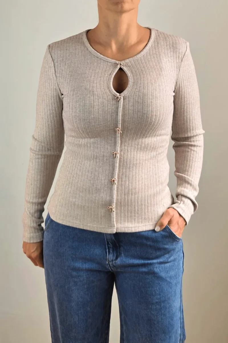 JERSEY PUNTO CANALÉ CON LAZOS