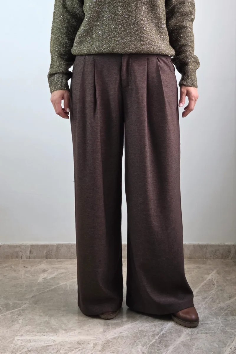 PANTALÓN PALAZZO CON PINZAS